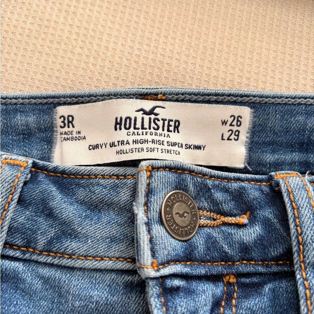 Hollister Blue High Rise Jeans